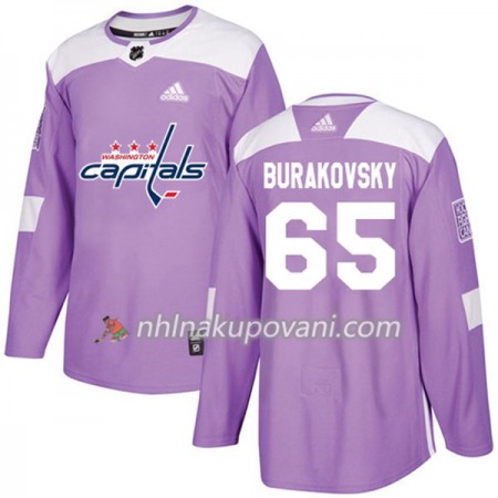 Washington Capitals Dresy Andre Burakovsky 65 Adidas 2017-2018 Nachová Fights Cancer Practice Authentic - Pánské